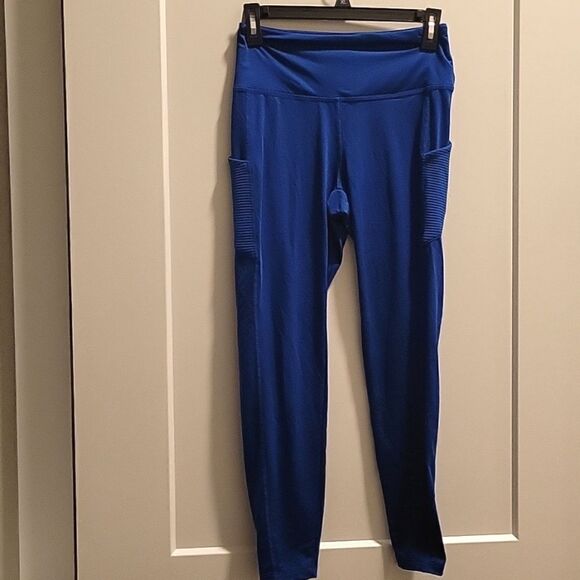 Tahari Sport Leggings Blue Small - Picture 1 of 6